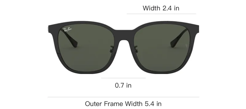 RayBan Injection Molded Square Sunglasses Unisex Black-3