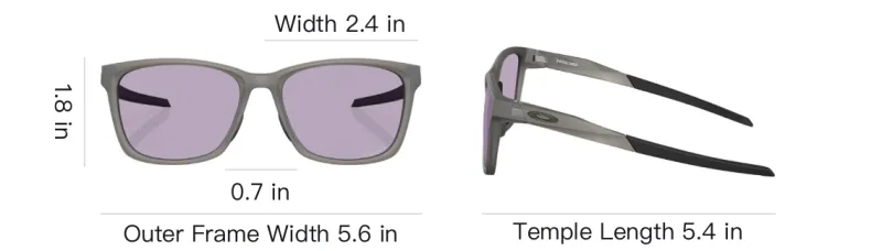 Oakley Plastic Square Sunglasses Unisex Brown-3