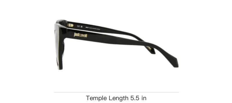 Just Cavalli Cat Eye Sunglasses Women's Black-3