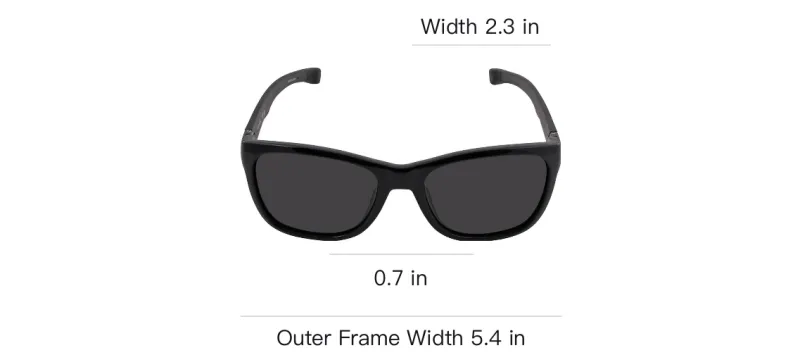 LACOSTE Plastic Square Sunglasses Unisex Black-3