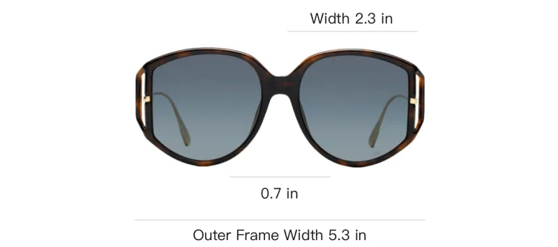 DIOR Irregular Shape Sunglasses Women's-2
