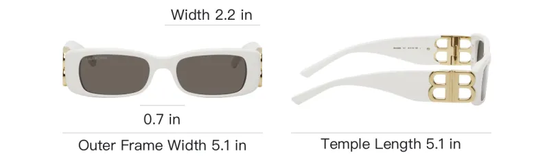 Balenciaga Dynasty Rectangular Frame Sunglasses-3