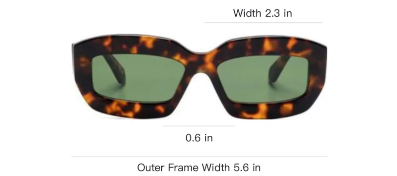 OFF WHITE Charlotte Rectangular Frame Sunglasses-1