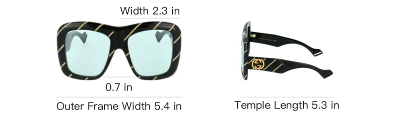 GUCCI Subject To Official Website Irregular Shape Sunglasses Unisex Black-4