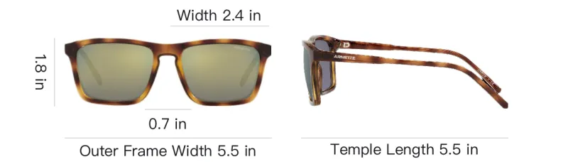Arnette Nylon Irregular Shape Sunglasses Unisex Tortoiseshell-3