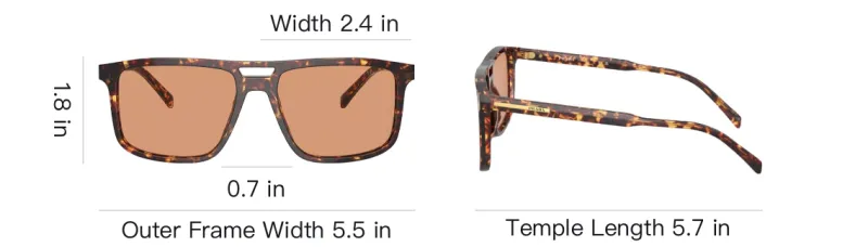PRADA Rectangular Frame Sunglasses-5