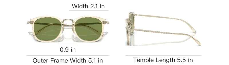Oliver Peoples Irregular Shape Sunglasses Unisex Light Gold-6