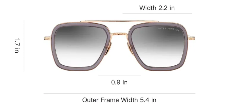 DITA Flight 006 Aviator Frame Sunglasses-3