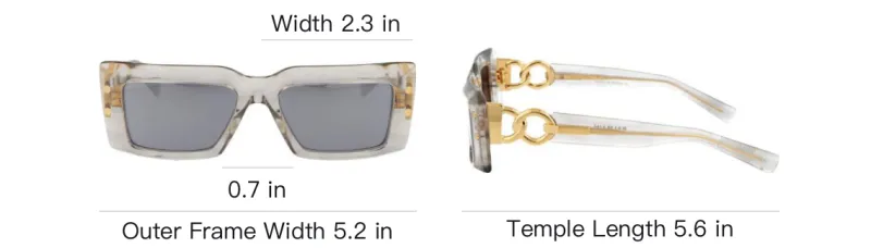 BALMAIN Rectangle Frame Sunglasses-4