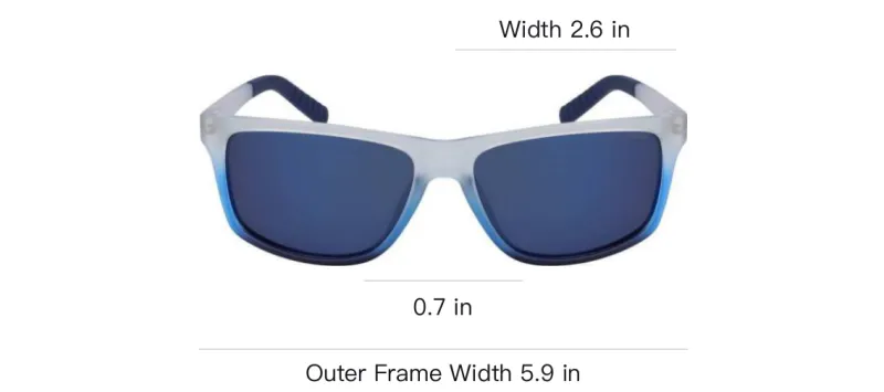 NAUTICA Irregular Shape Sunglasses Men's Gradient-3