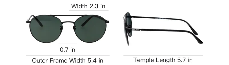 GIORGIO ARMANI Pilot frame Sunglasses-3