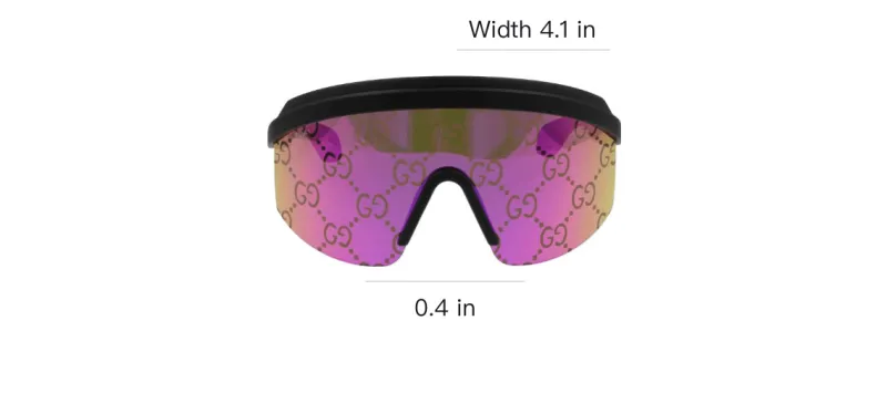 GUCCI Eyewear Gg Mask Oversized Sunglasses-2