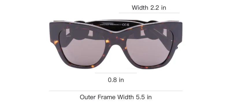 VERSACE Logo plaque Round frame Sunglasses-2