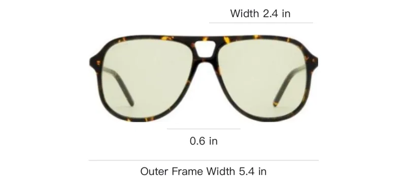 GUCCI Acetate Aviator Sunglasses Men's Tortoiseshell-3