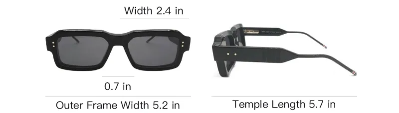 THOM BROWNE Rectangle Frame Sunglasses-4