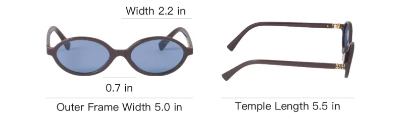 MIU MIU Ovoid frame Sunglasses-4