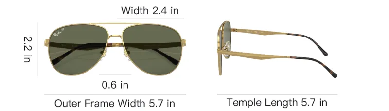 RayBan Tinted-lenses Pilot-frame Sunglasses-6