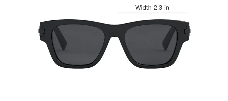 DIOR Acetate Butterfly Sunglasses Men's Black-8