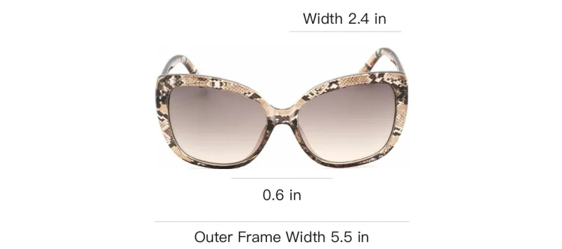 GUESS Resin Butterfly Sunglasses Women's Tan-2