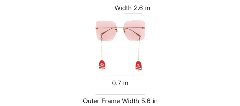 GUCCI Square Frame Sunglasses-2