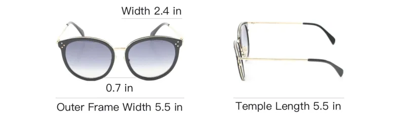 CELINE Acetate Metal Cat Eye Sunglasses Women's Black-3