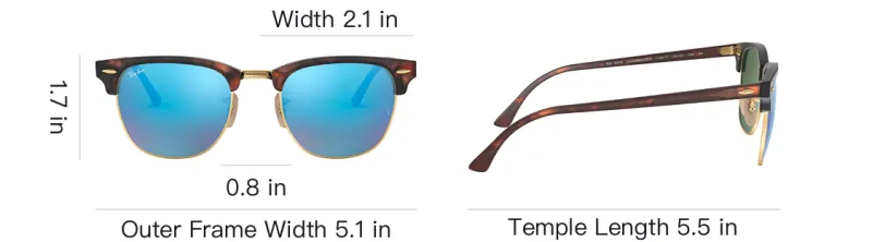 RayBan Clubmaster Classic Sunglasses-3