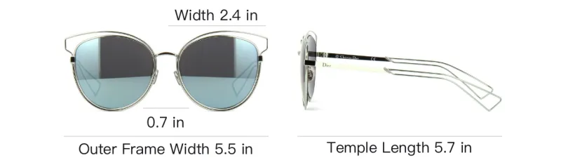 DIOR Sunglasses Women's Blue-4