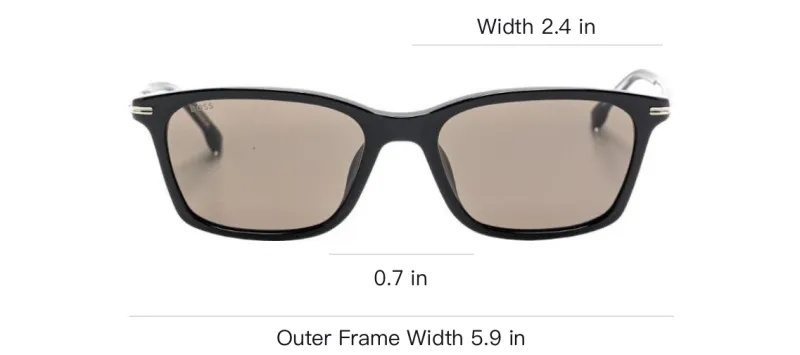 BOSS Rectangle frame Sunglasses-3