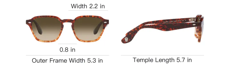 Oliver Peoples Sunglasses Unisex Red Brown-5