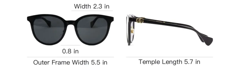 GUCCI Round Frame Sunglasses-7