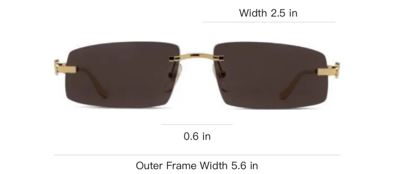 Cartier Eyewear Rectangle Frame Sunglasses-3