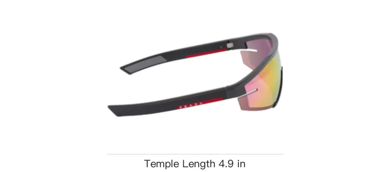 PRADA Eyewear Linea Rossa Impavid Shield frame Sunglasses-3