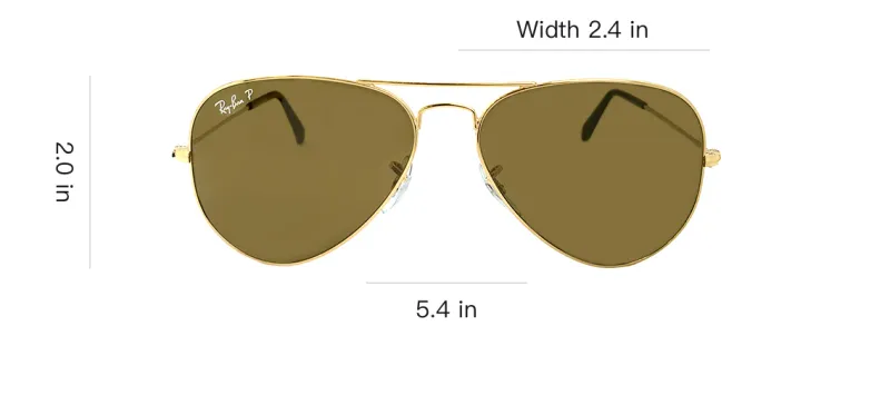 RayBan Subject To Official Website Aviator Sunglasses Men's Gold-3