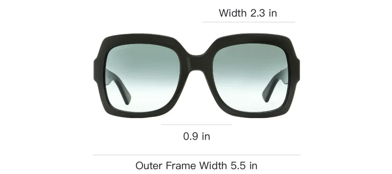 GUCCI Eyewear Logo plaque Oversize Frame Sunglasses-2