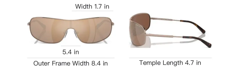 MICHAEL KORS Shield Frame Sunglasses-3