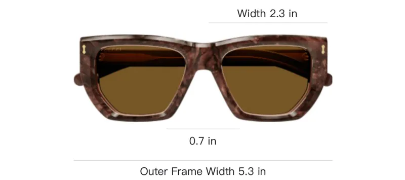 GUCCI Geometric Frame Sunglasses-2