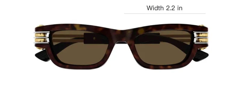 Bottega Veneta Bolt Rectangle Frame Sunglasses-3