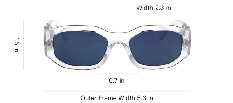 VERSACE Rectangle frame Sunglasses-2