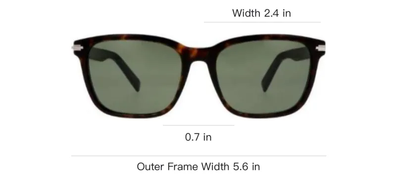 DIOR - Square Sunglasses Unisex Tortoiseshell-3