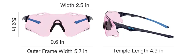 Oakley Plastic Irregular Shape Sunglasses Unisex Black-2