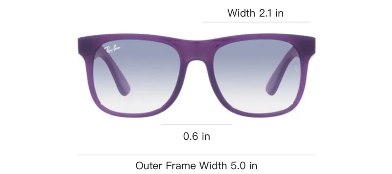 RayBan Acetate Acetate Irregular Shape Sunglasses Kids' Purple-3