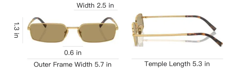 PRADA Rectangular Frame Sunglasses-4