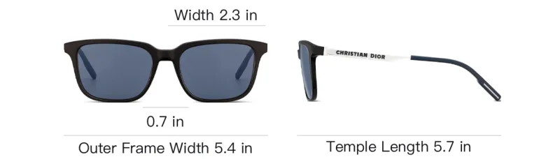 DIOR Plate Frame Round Sunglasses Unisex-3