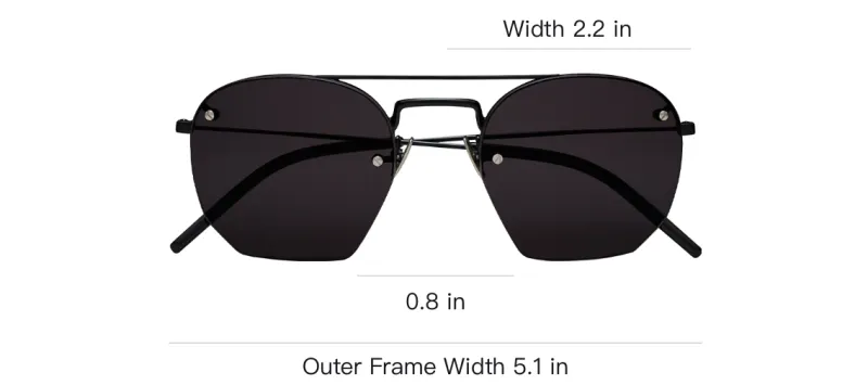 SAINT LAURENT Sl 422 Aviator Sunglasses-2