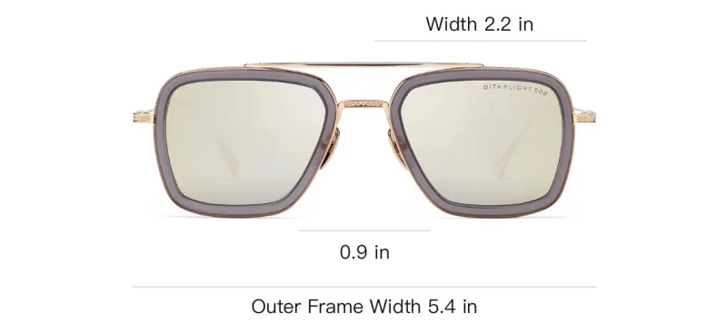 DITA Square Frame Sunglasses-2