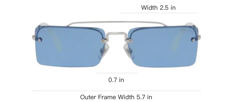 MIU MIU Rectangle frame Sunglasses-3