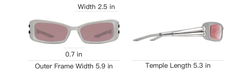GENTLE MONSTER Wire Lip Rectangle-frame Sunglasses-3