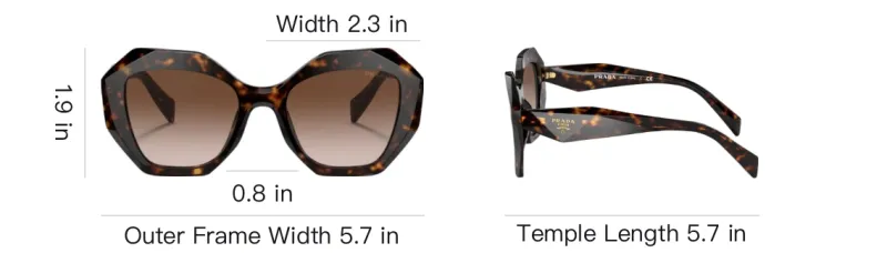 PRADA Logo Tortoiseshell frame Sunglasses-3