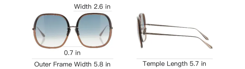Linda Farrow Oversized Squared Frame Sunglasses-2