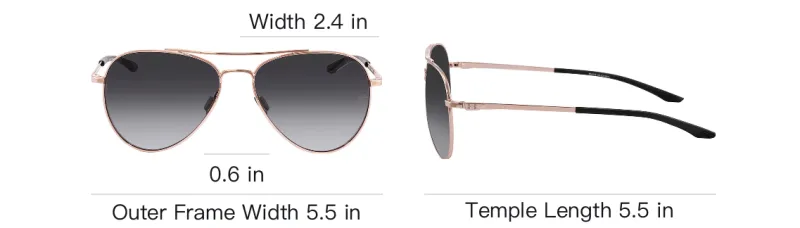 Under Armour Metal Aviator Sunglasses Unisex Gold-4